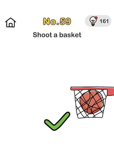 Brain Out Level 58: Shoot a basket answers 